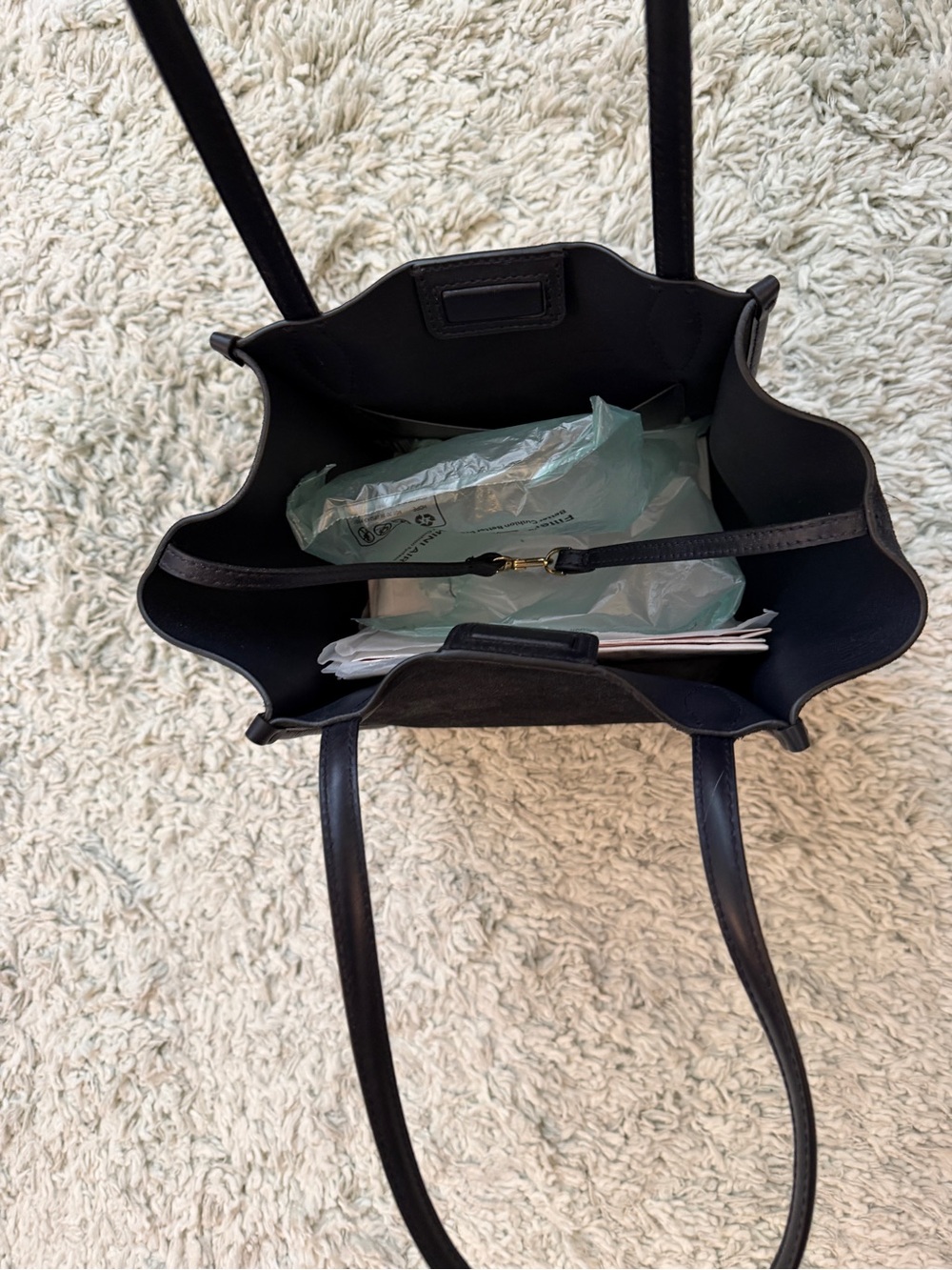Madewell Lexington Small Tote in Suede - Picture 7 of 8